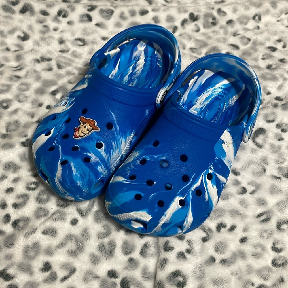 Semi used crocs for big boys size 1